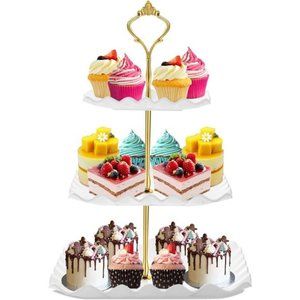 Dessert Cupcake Stand, 3 Tier Cup Cake Holder Tower for Tea Party/Birthday
